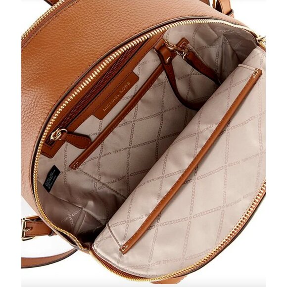 NWT Michael Kors Brooklyn Medium Pebbled Leather Backpack - Luggage main image 7